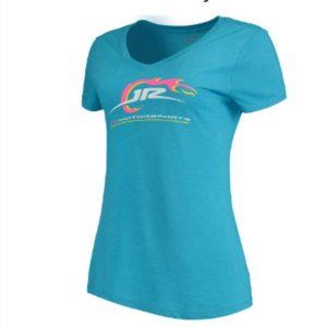 JR Motorsports Women's Tri-Blend V-Neck T-Shirt - Turquoise